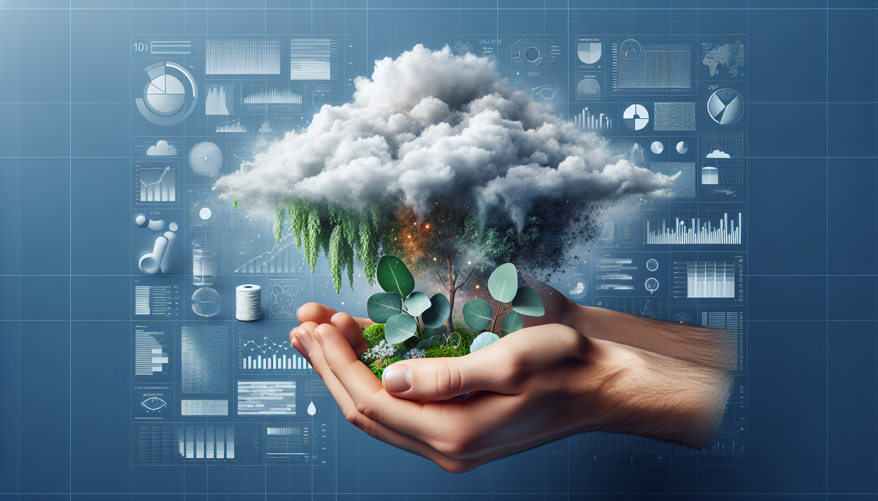 Nube de vapor de eucalipto mezclada con notas de cedro