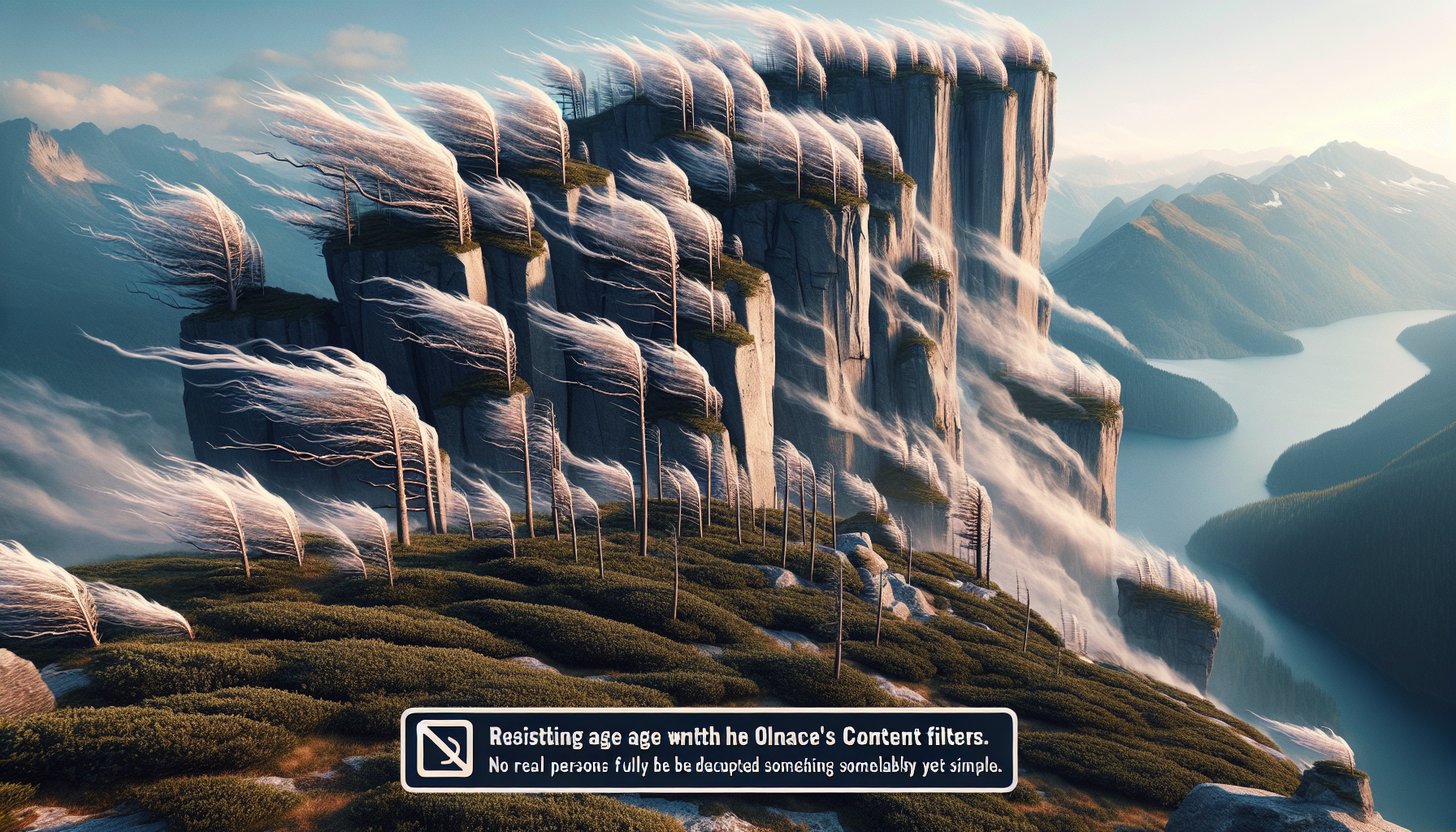 Acantilado azotado por el viento con fragancia de tomillo alpino