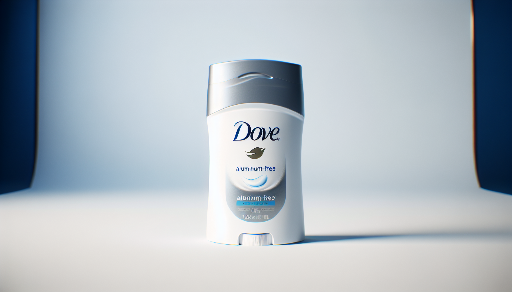 Desodorante Dove sin aluminio sobre fondo claro