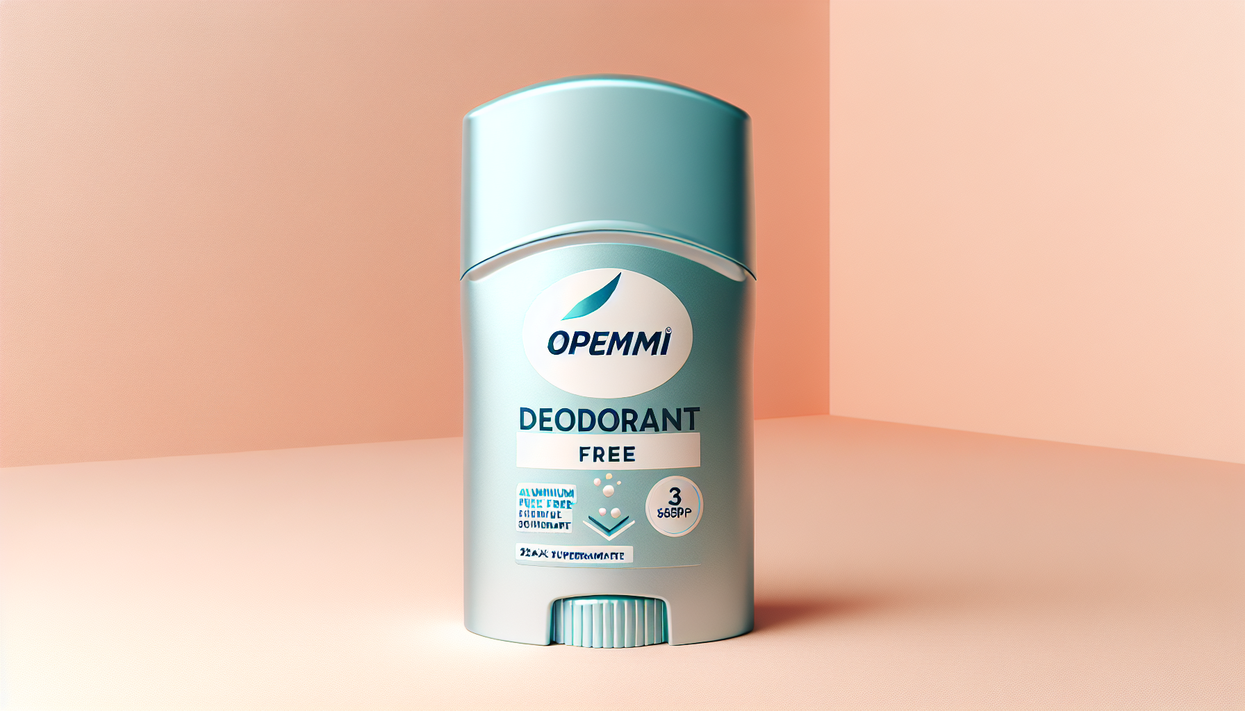 Frasco de desodorante Mercadona sin aluminio sobre fondo sencillo