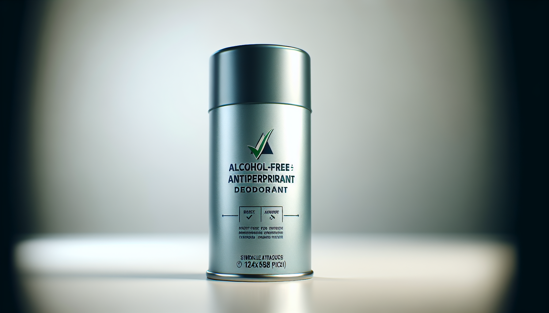 Frasco de desodorante Rexona sin alcohol sobre fondo limpio