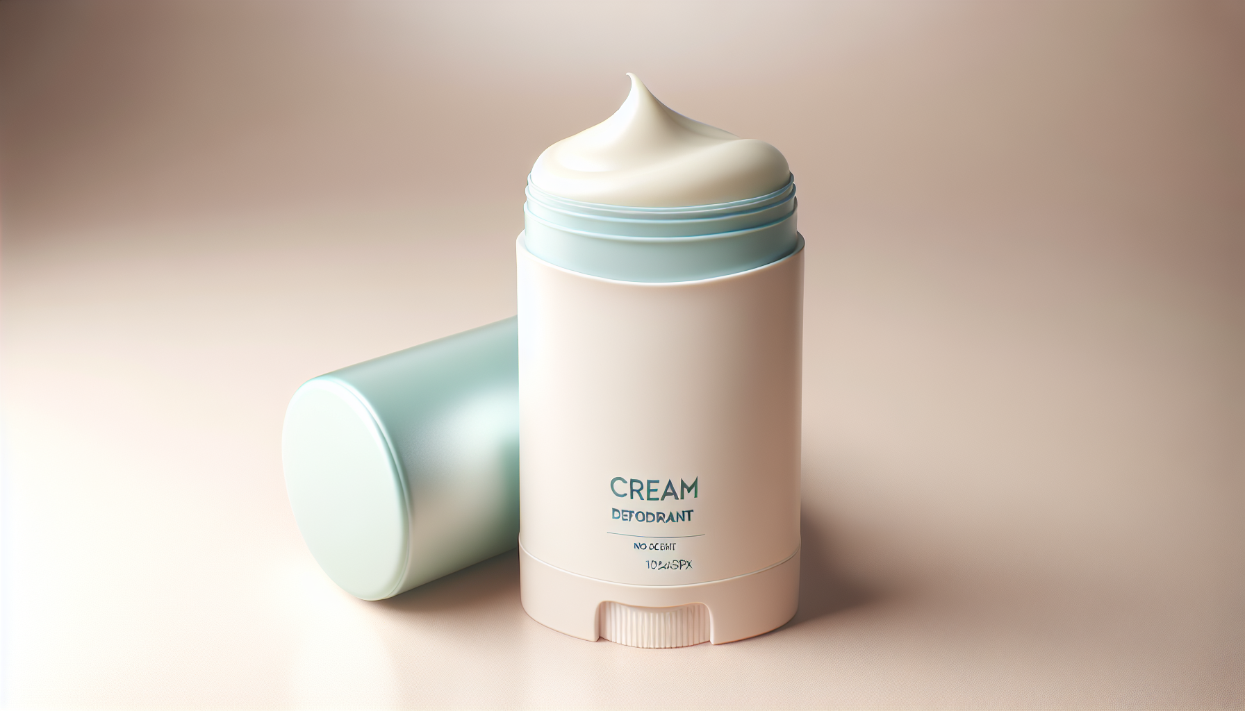 Desodorante en crema Natura sin perfume en un fondo limpio