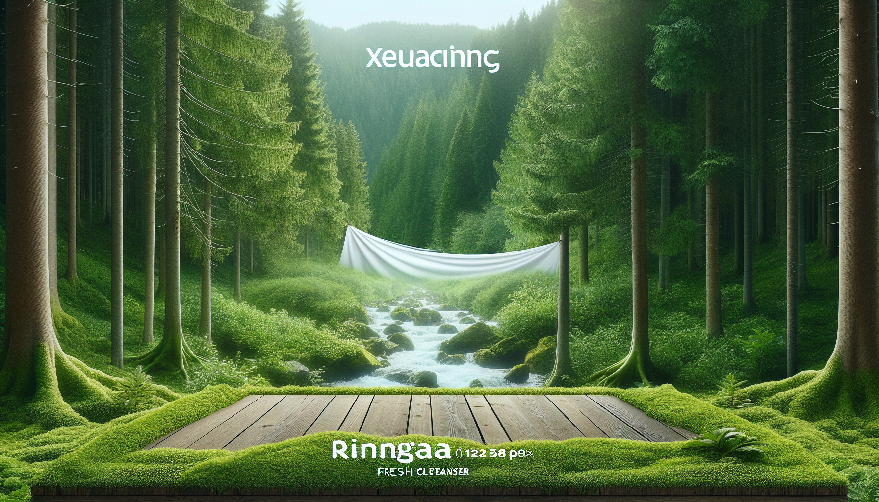 Bosque limpio y verde como si una toalla limpiadora hubiera pasado por el bosque.