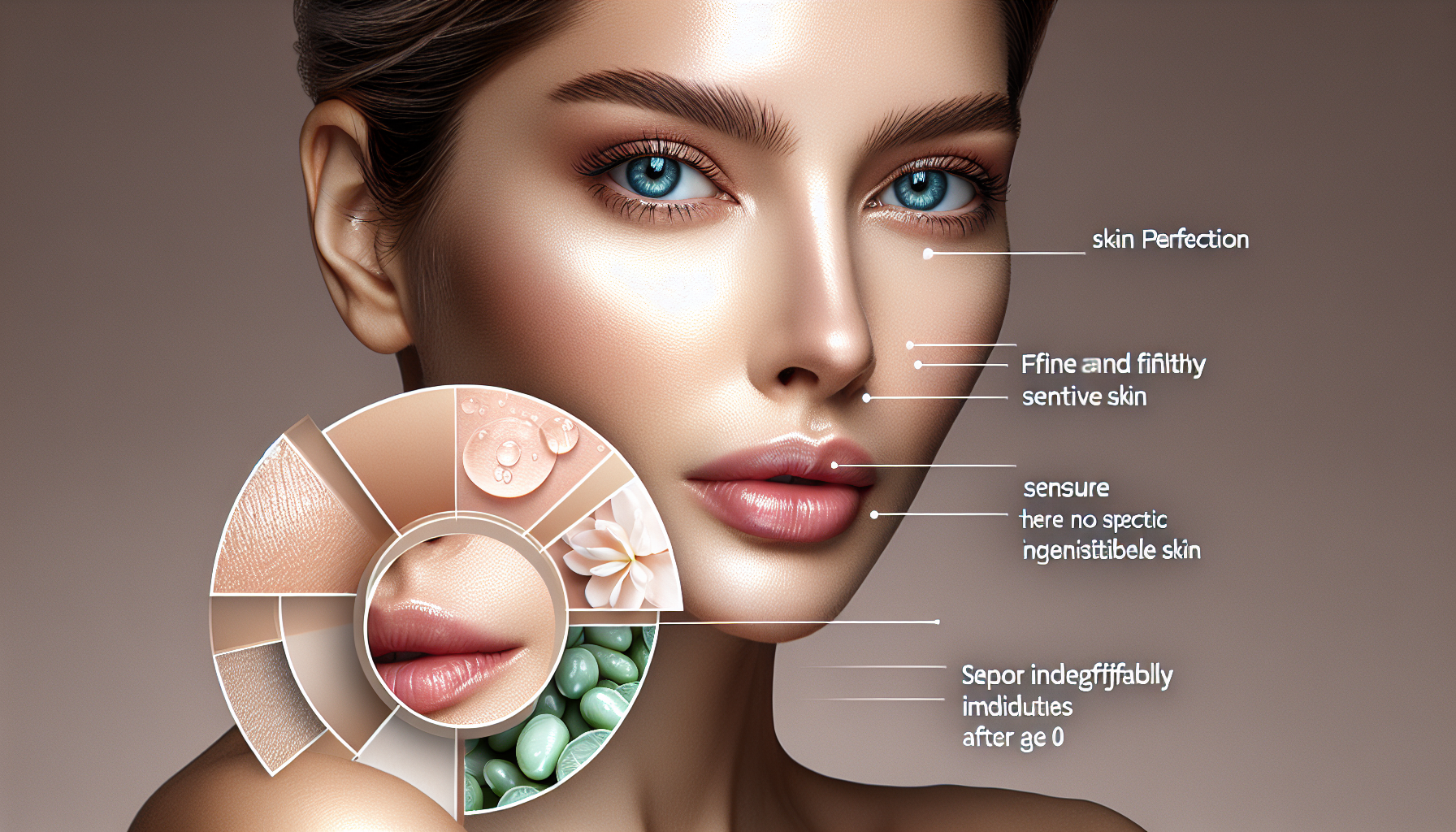 Rostro de piel fina y sensible cuidada con Skin Perfection.