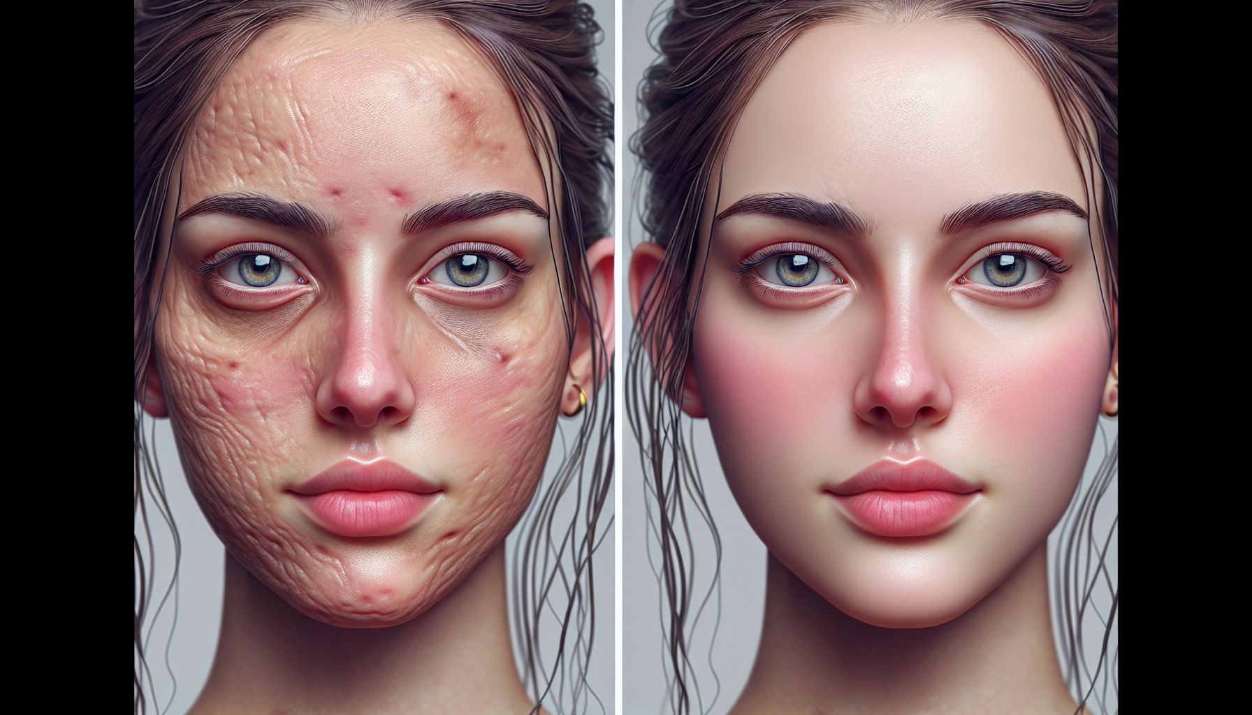Antes y después del uso de Skin Perfection.