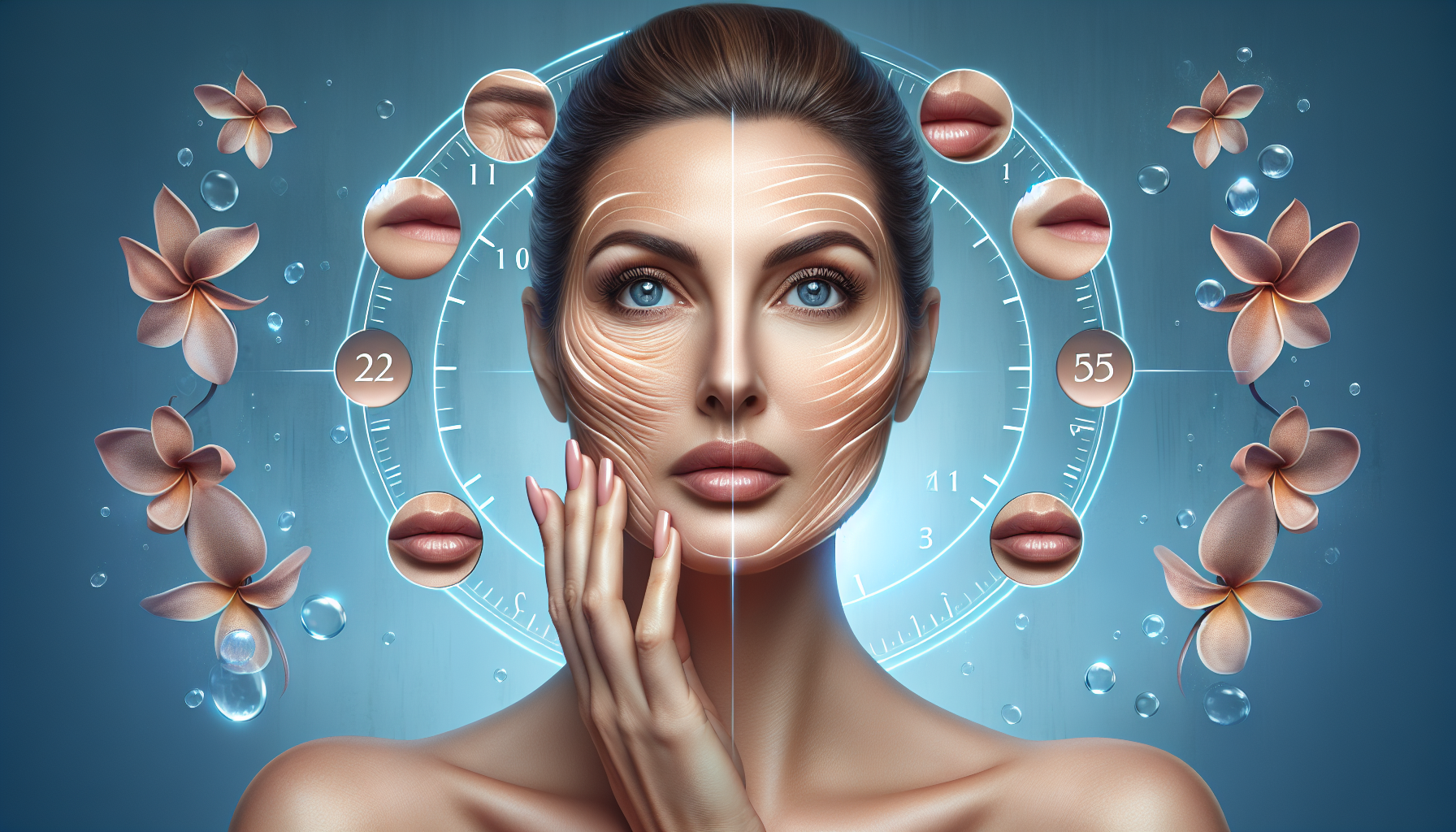 Gráfica mostrando mejora de arrugas con Skin Perfection.