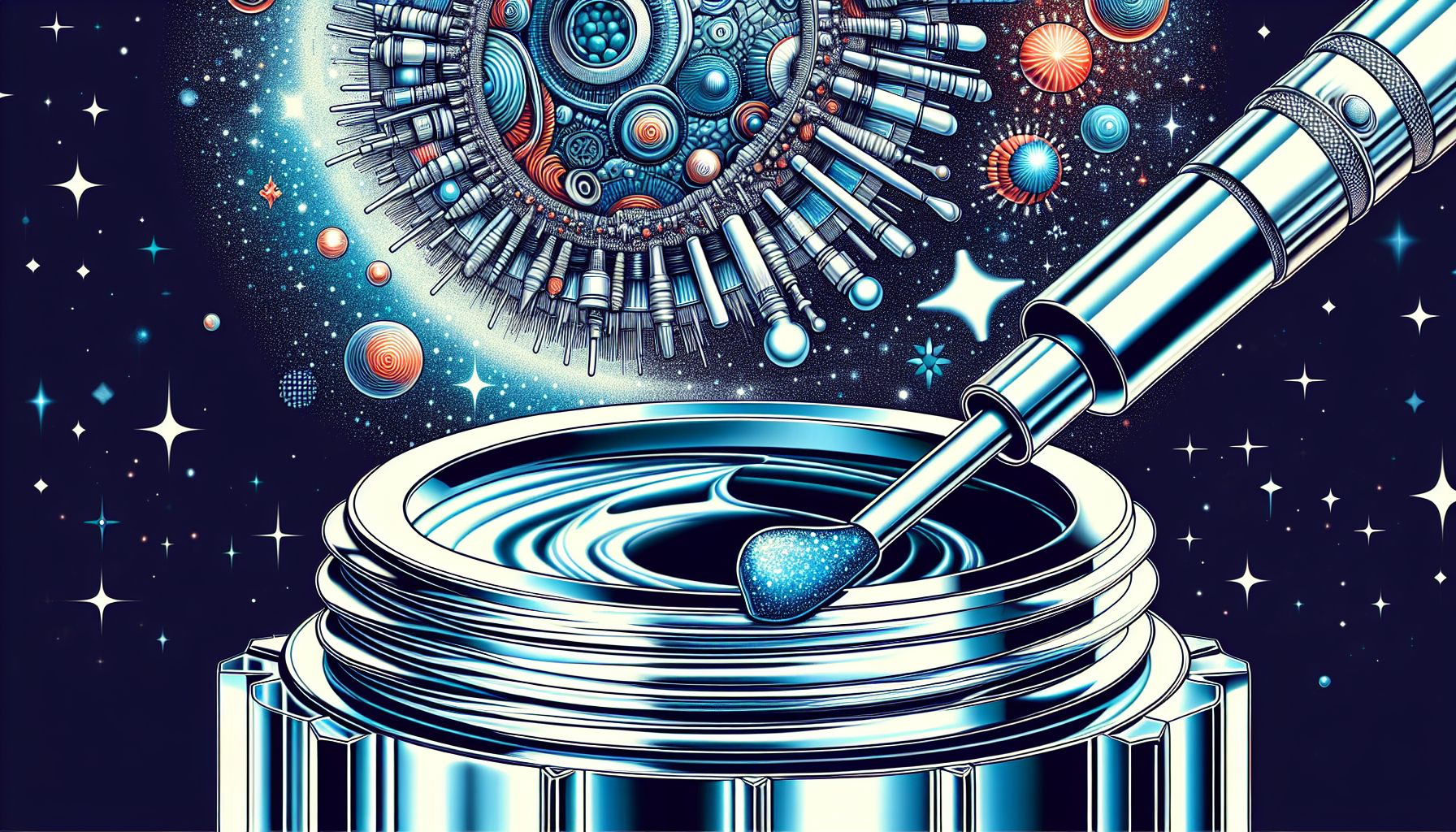 Aplicación de crema Skin Perfection en los labios.