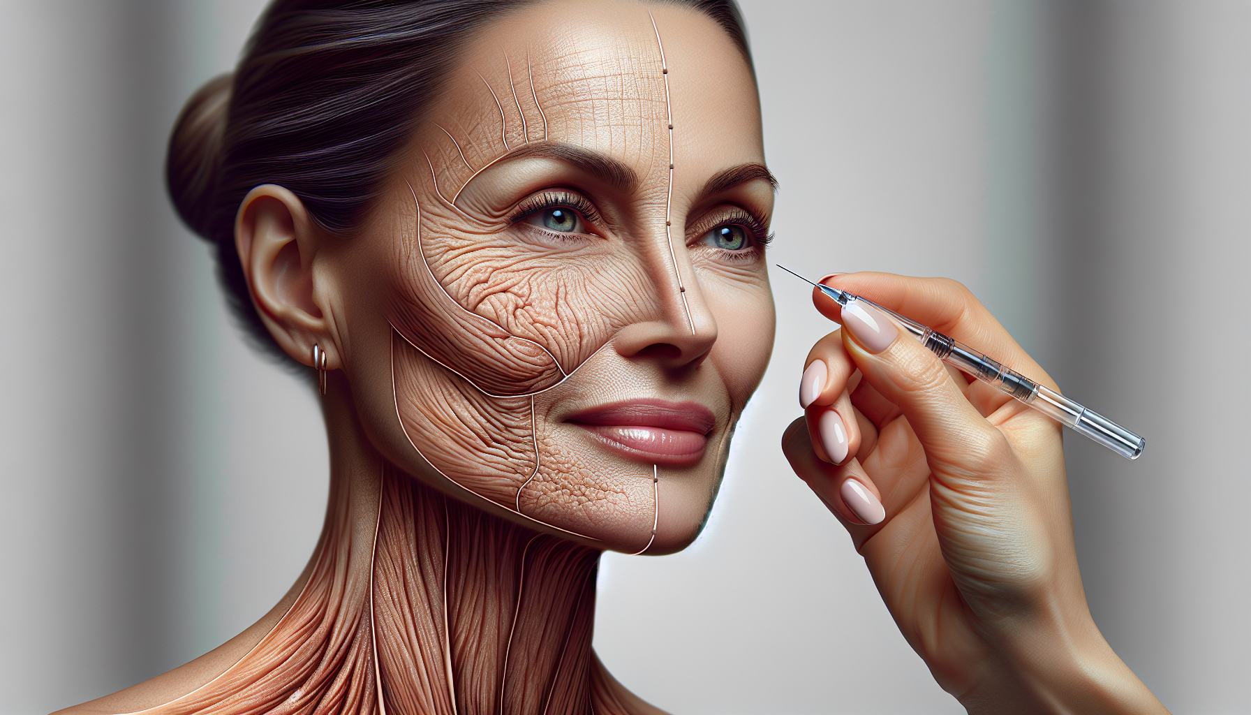 Piel madura con arrugas muy profundas y marcas mejorada con Skin Perfection.