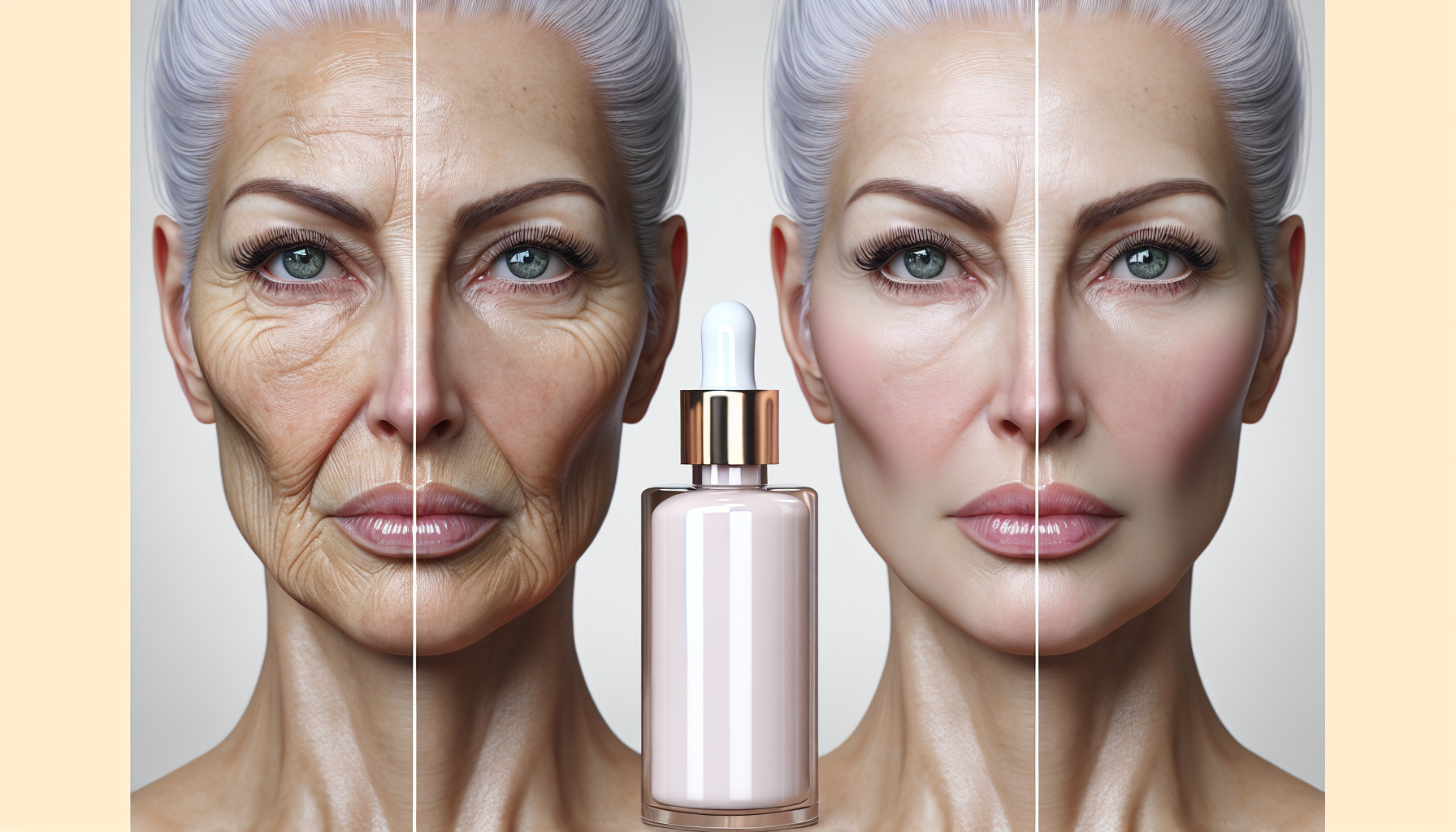 Piel madura con pérdida de volumen en pómulos mejorada con Skin Perfection.