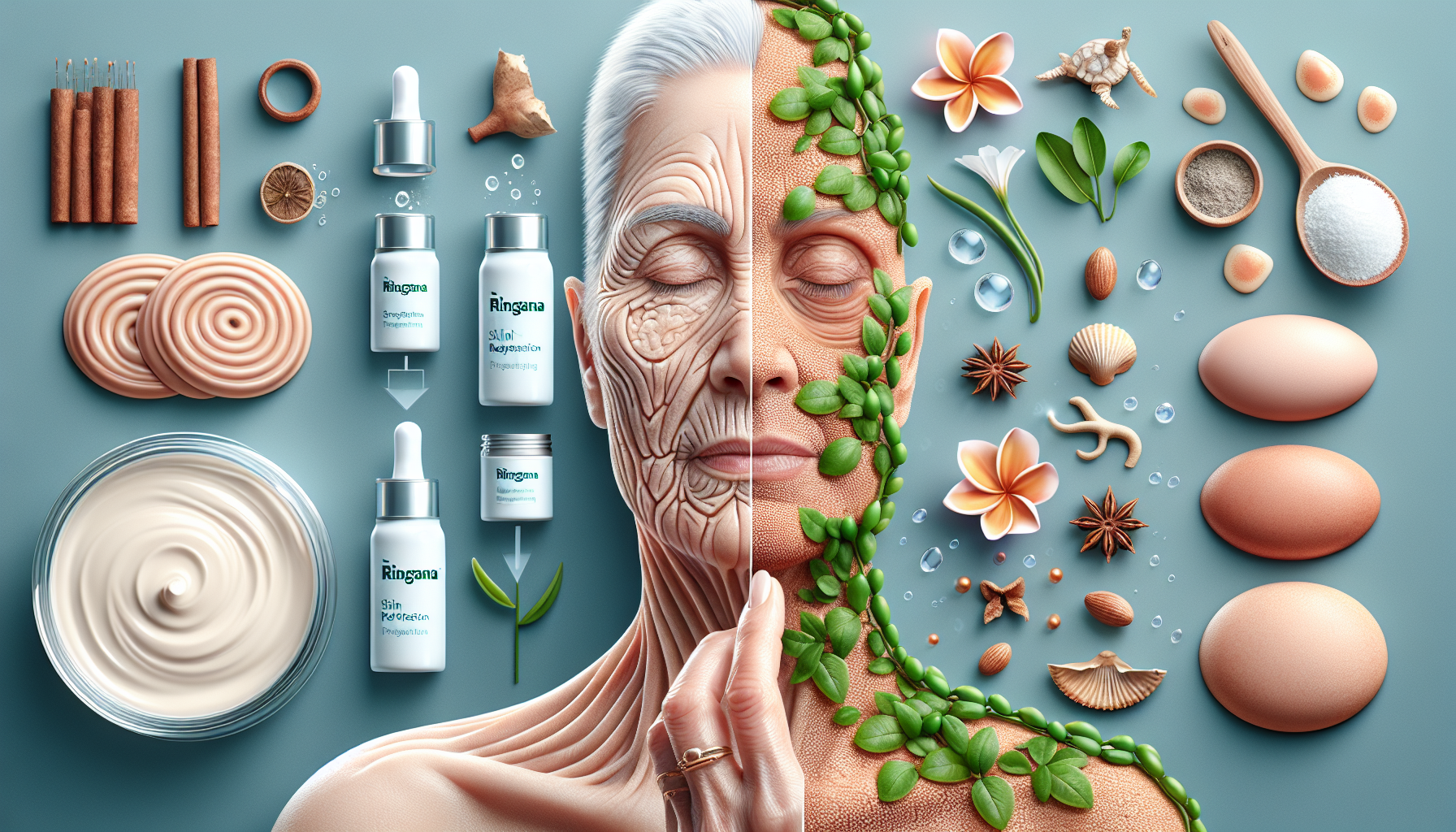 Piel madura con piel pálida y sin vitalidad mejorada con Skin Perfection.