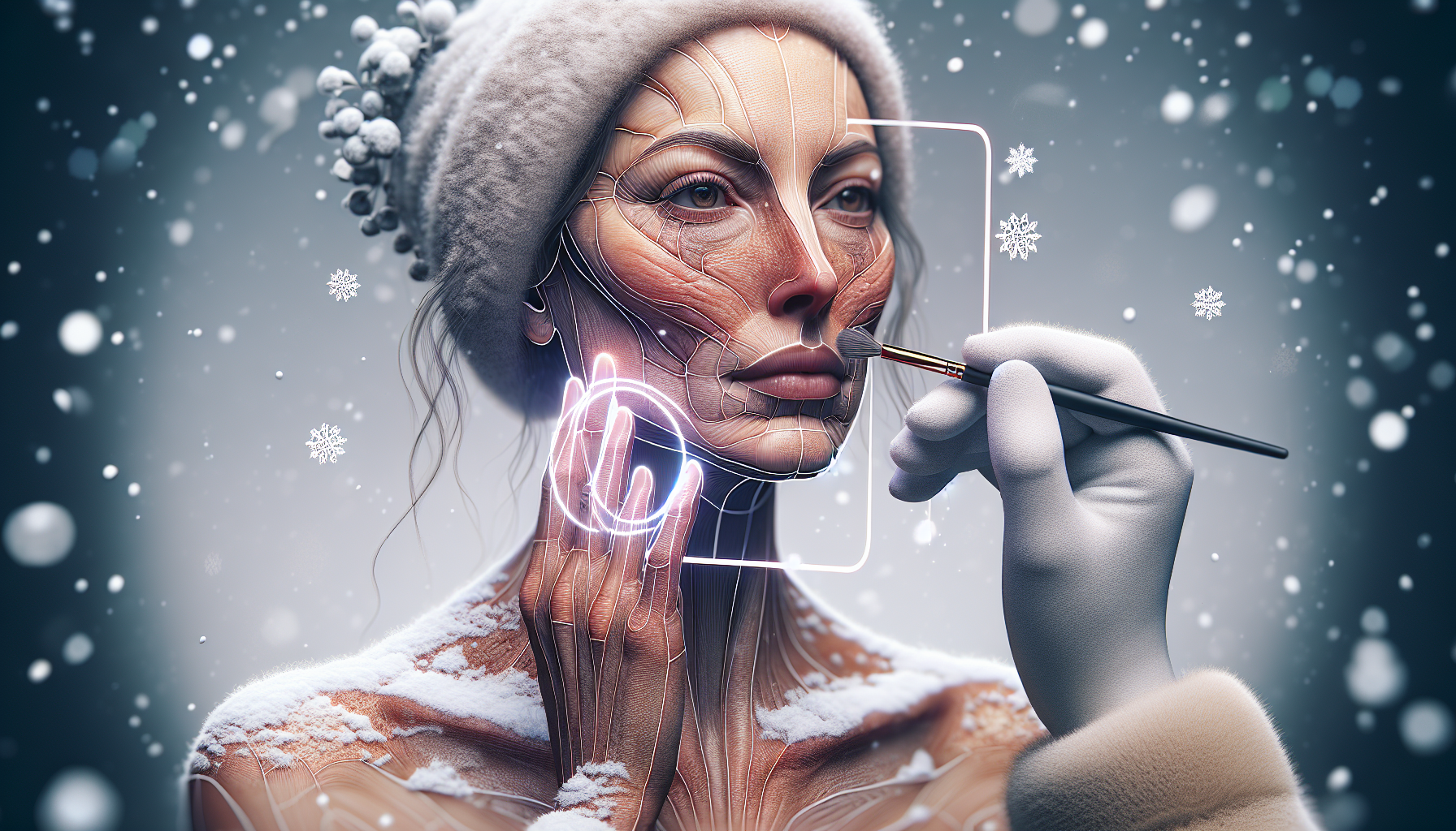 Piel madura protegida en invierno usando Skin Perfection.