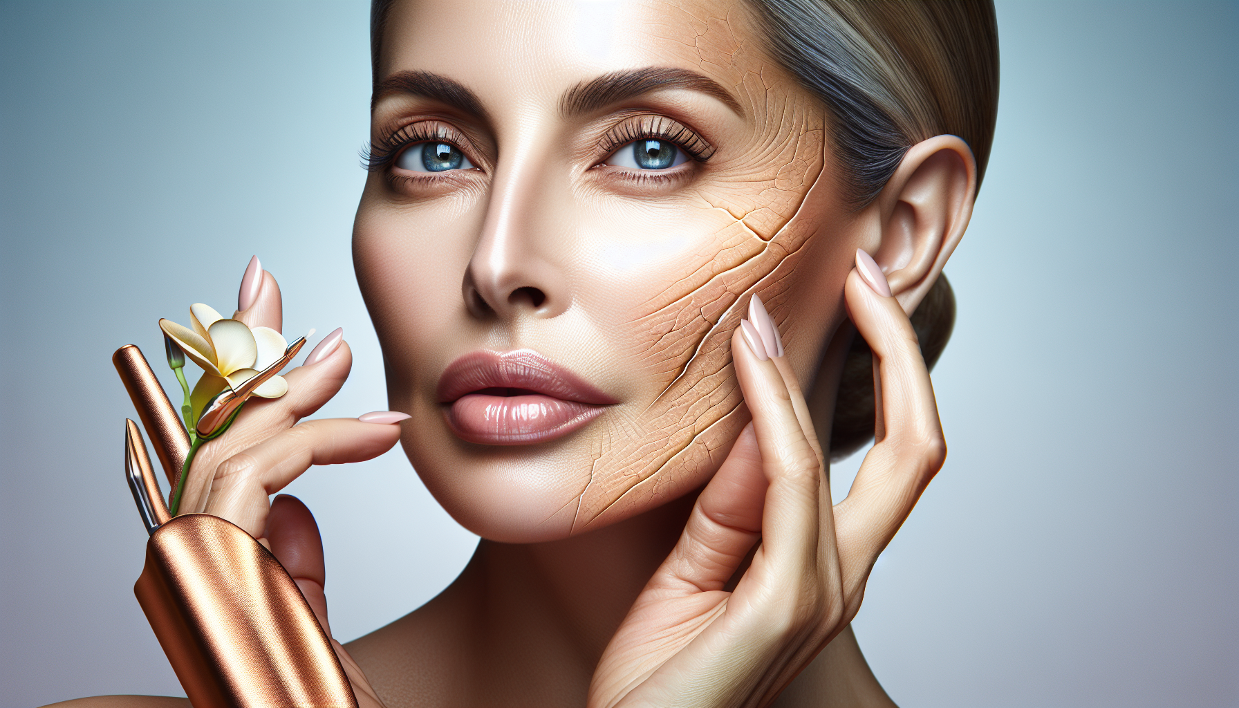 Ilustración de colágeno fortalecido con Skin Perfection.